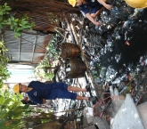 Hoạt động đoàn thanh niên vớt rác kênh Hàng Bàng